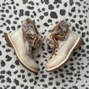 Women’s Timberland Fur Boots - Size 8